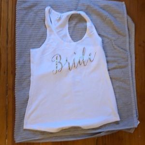 Bride tank top